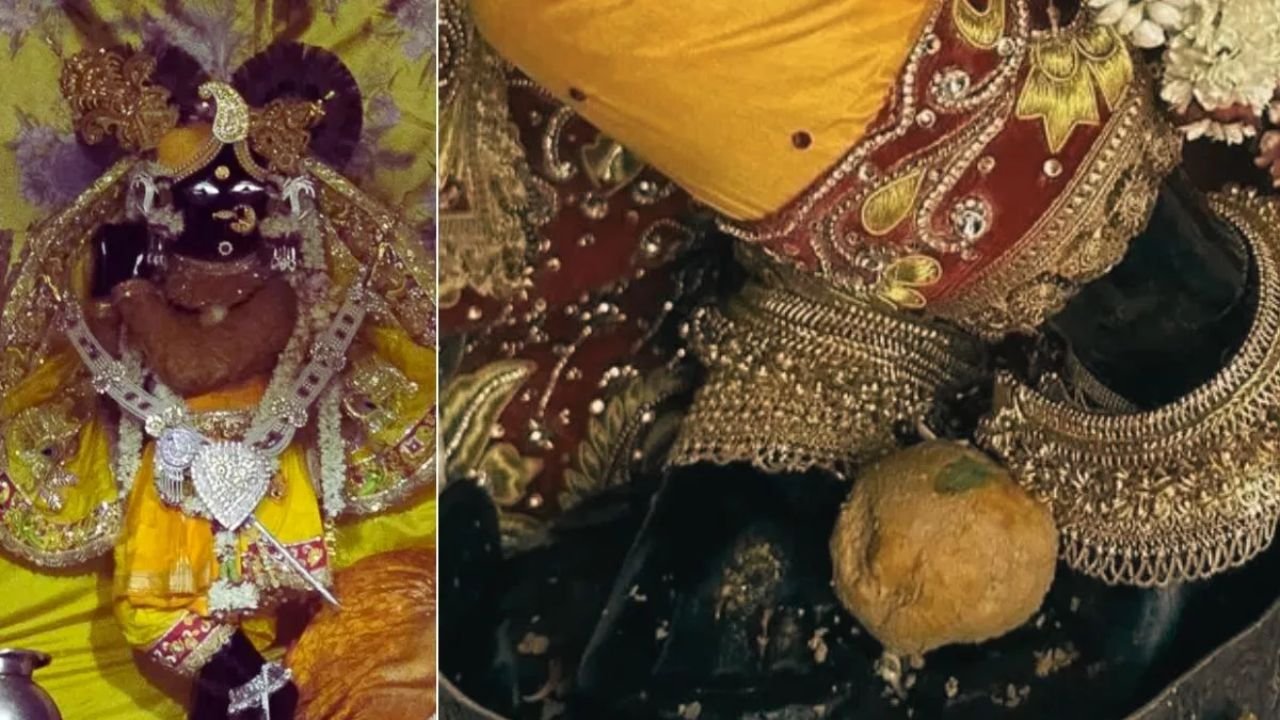 बांके बिहारी जी के चरण दर्शन